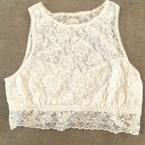 Hanky Panky White Lace Brami - never worn